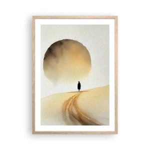Plakát v rámu světlý dub - Vždycky touha - 50x70 cm