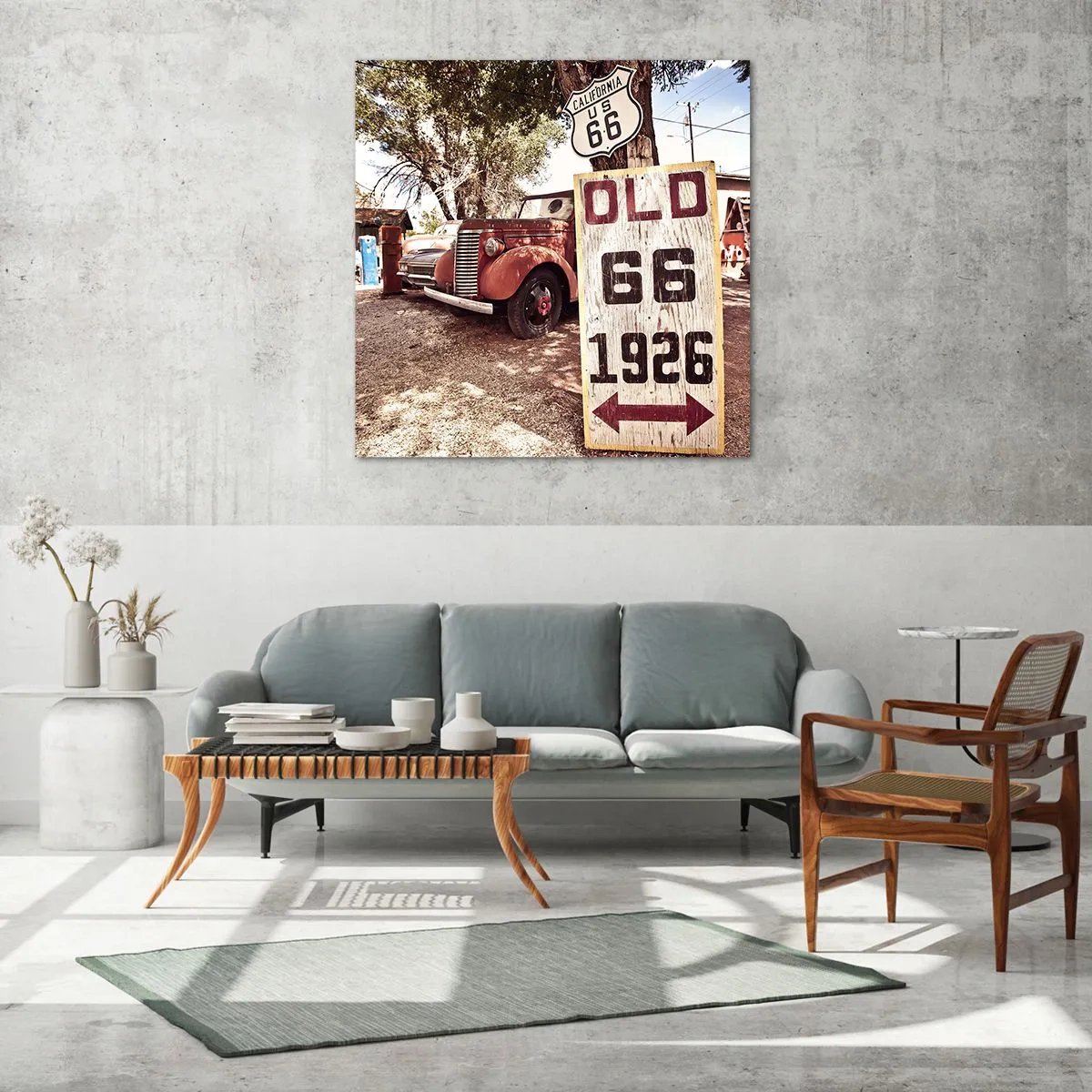 Obraz na skle - Legenda americké provincie - 70x70 cm