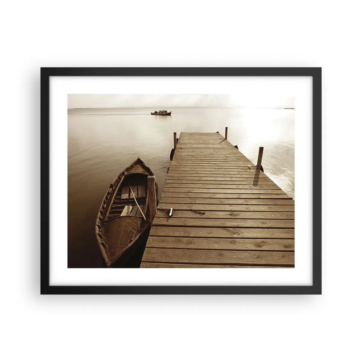 Plakát v černém rámu - Velký klid - 50x40 cm