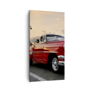 Obraz na plátně - Červený žár tropů - 55x100 cm