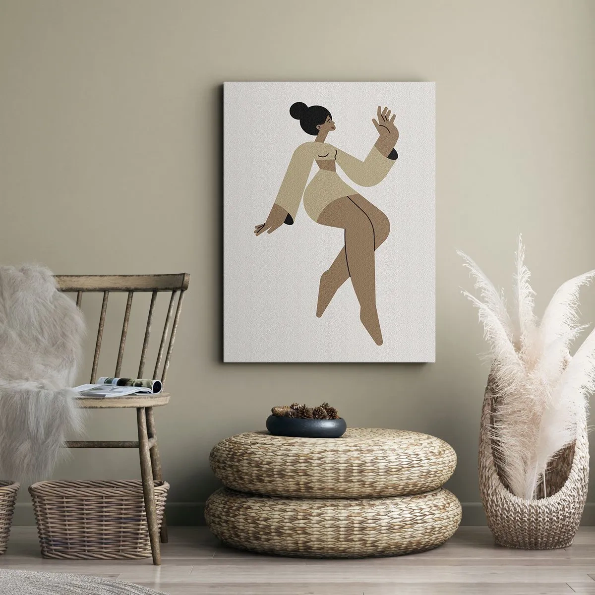 Obraz na plátně - Tvar půvabu - 55x100 cm