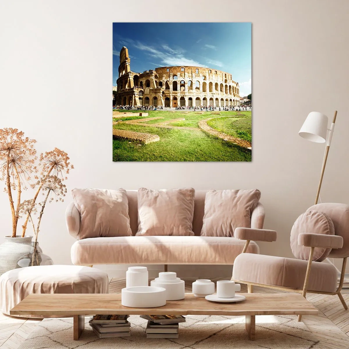 Obraz na plátně - Ještě je slyšet chrastění zbraní - 70x70 cm