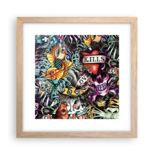 Plakát v rámu světlý dub - Sen tatéra - 30x30 cm