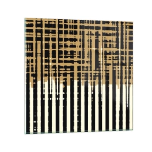 Obraz na skle - Architektonická abstrakce - 30x30 cm