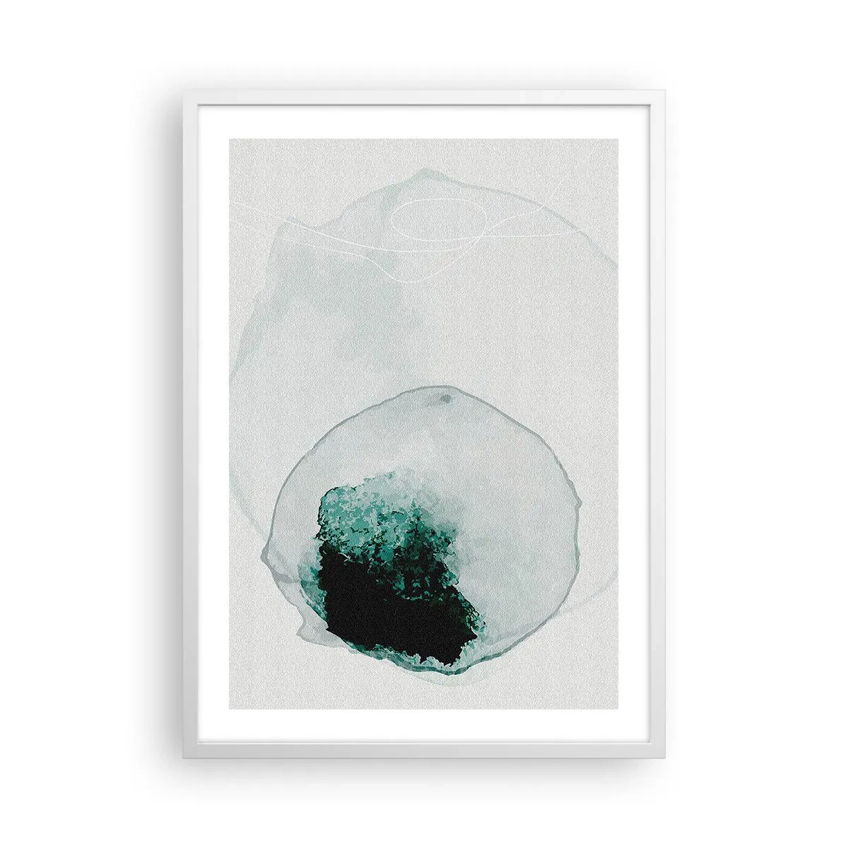 Plakát v bílém rámu - V kapce vody - 50x70 cm