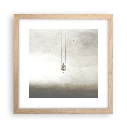 Plakát v rámu světlý dub - Dítě v nás - 30x30 cm