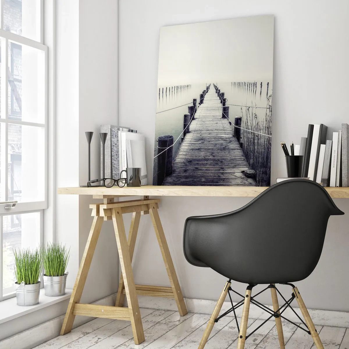 Obraz na skle - Ponoř se do klidu - 50x70 cm
