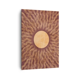 Obraz na plátně - Ikona slunce - 70x100 cm