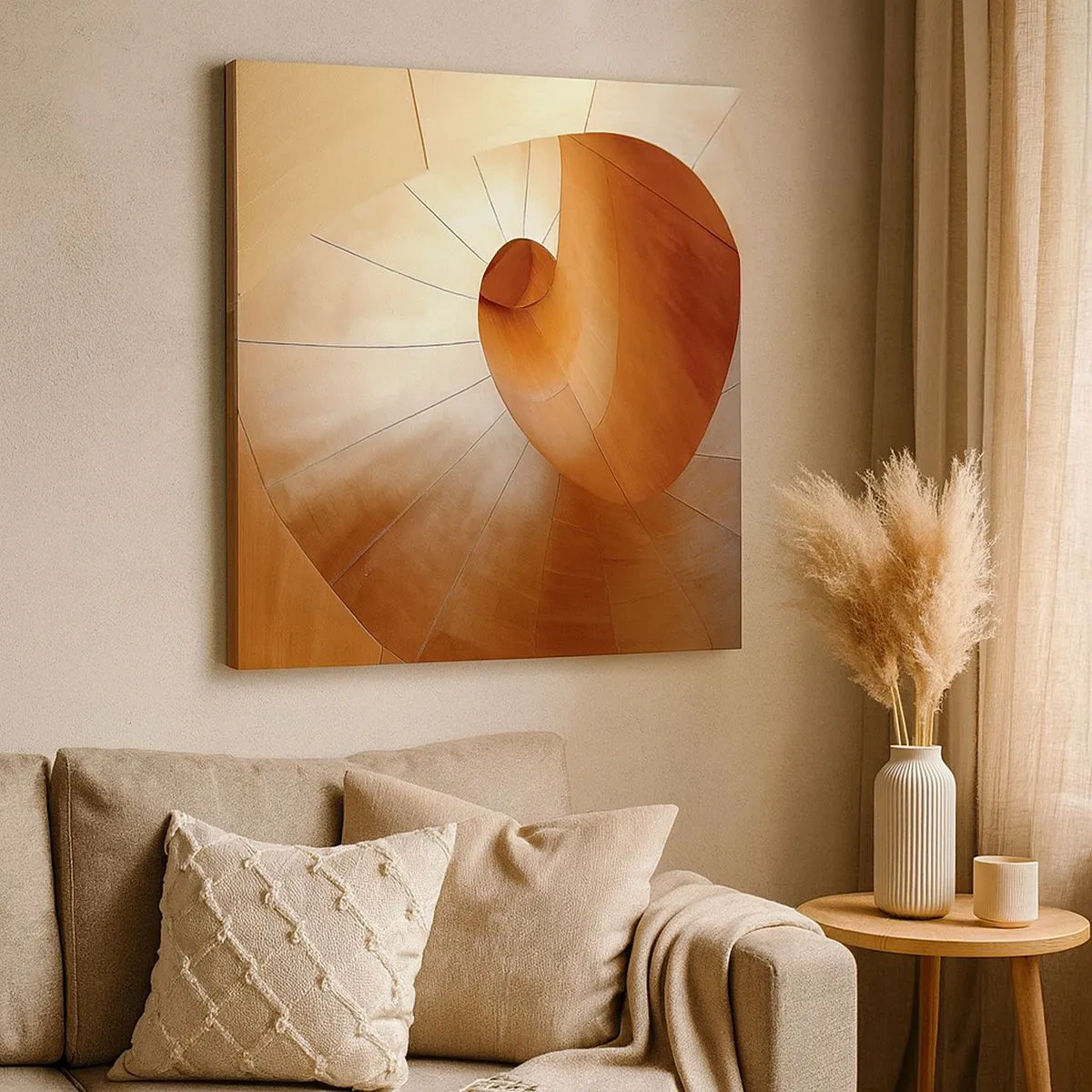 Obraz na plátně - Architektonická serpentina - 30x30 cm