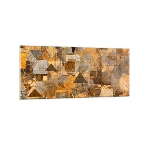 Obraz na skle - Svět zachycený v podobě - 120x50 cm