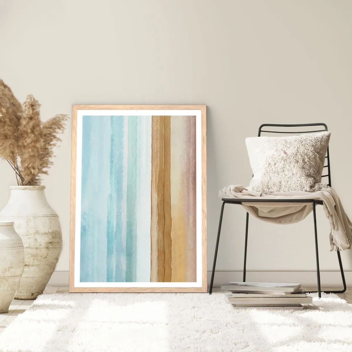 Plakát v rámu světlý dub - Utěšení - 61x91 cm