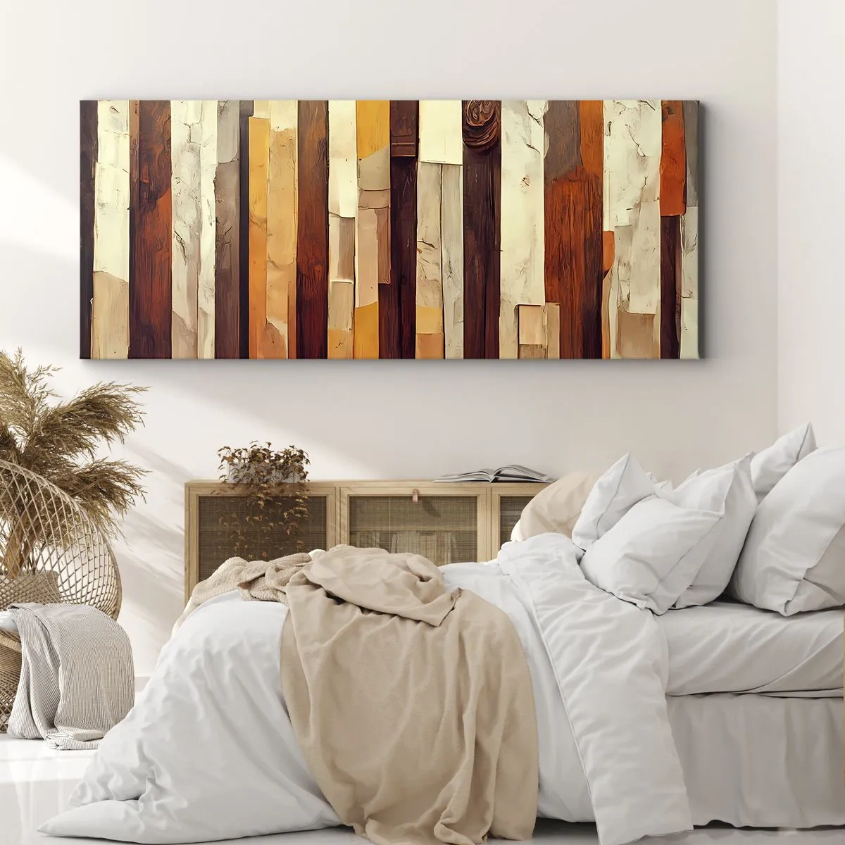 Obraz na plátně - Hymna lesních stromů - 100x40 cm