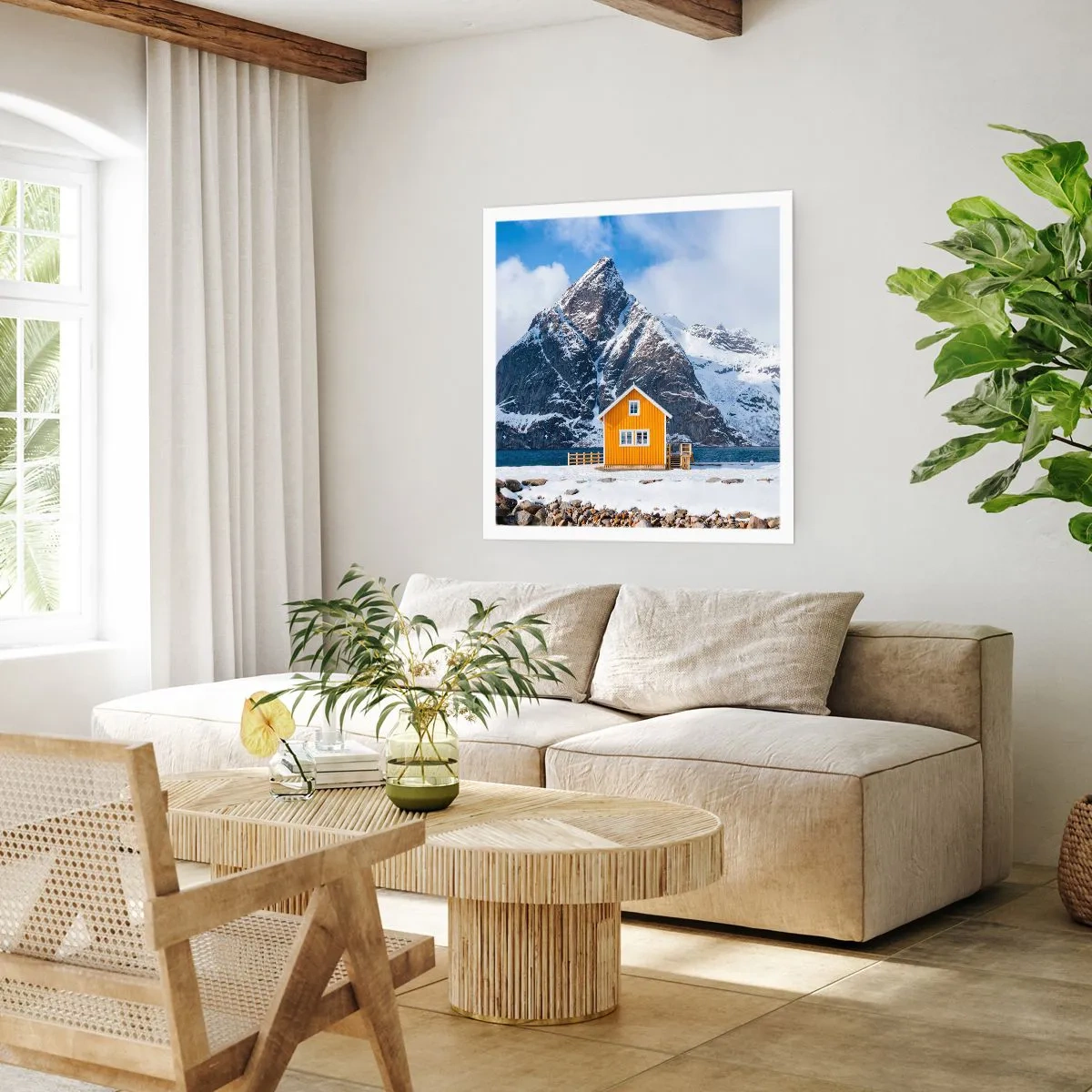 Plakát - Skandinávská dovolená - 60x60 cm