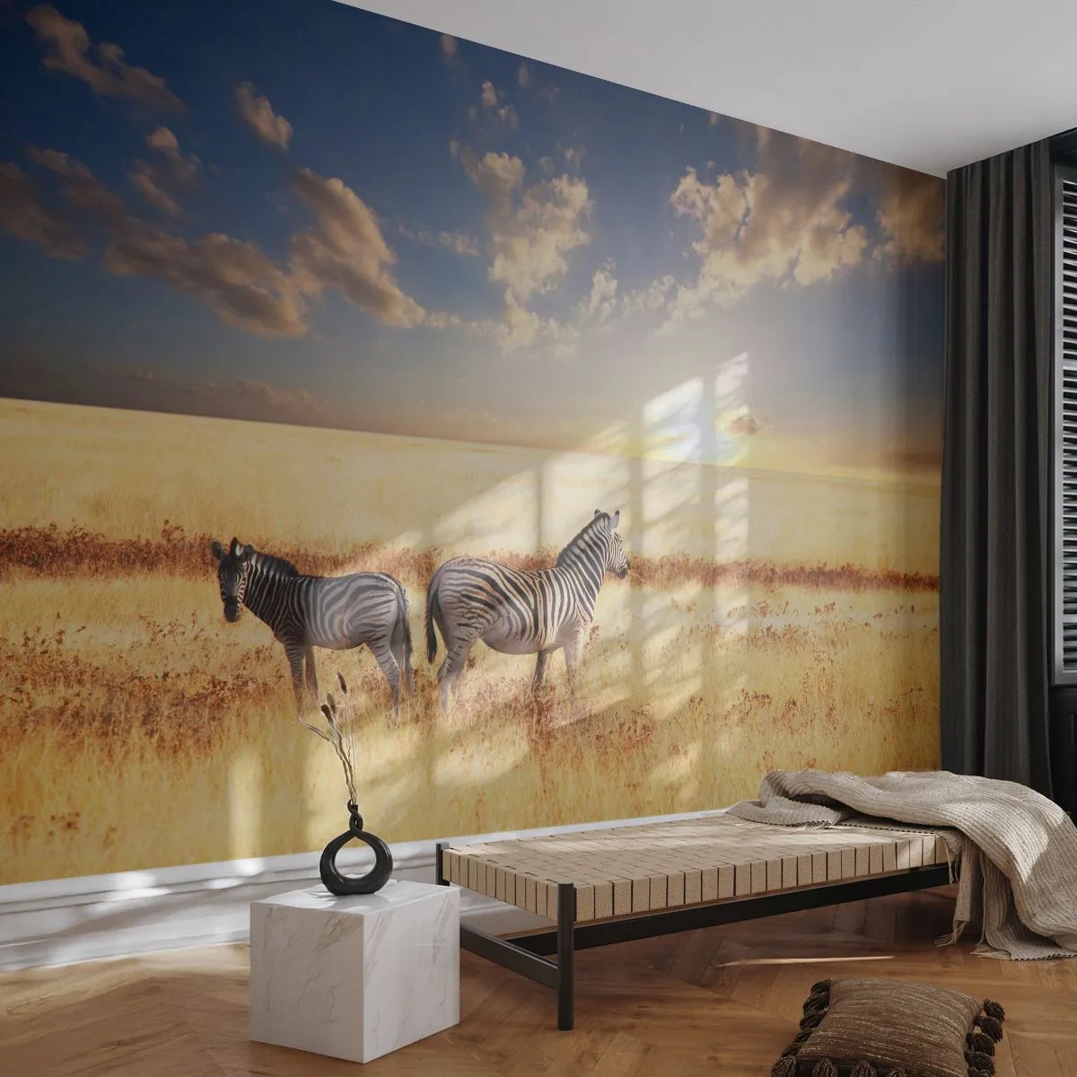 Fototapeta Samolepicí Deluxe Sticker - Jdi odsud, neruš klid - Zvířata, Žebra, Safari - 250x175 cm