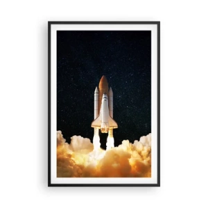 Plakát v černém rámu - Ad astra! - 61x91 cm
