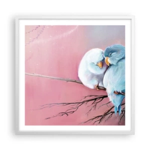 Plakát v bílém rámu - Co k tomu dodat?… - 60x60 cm