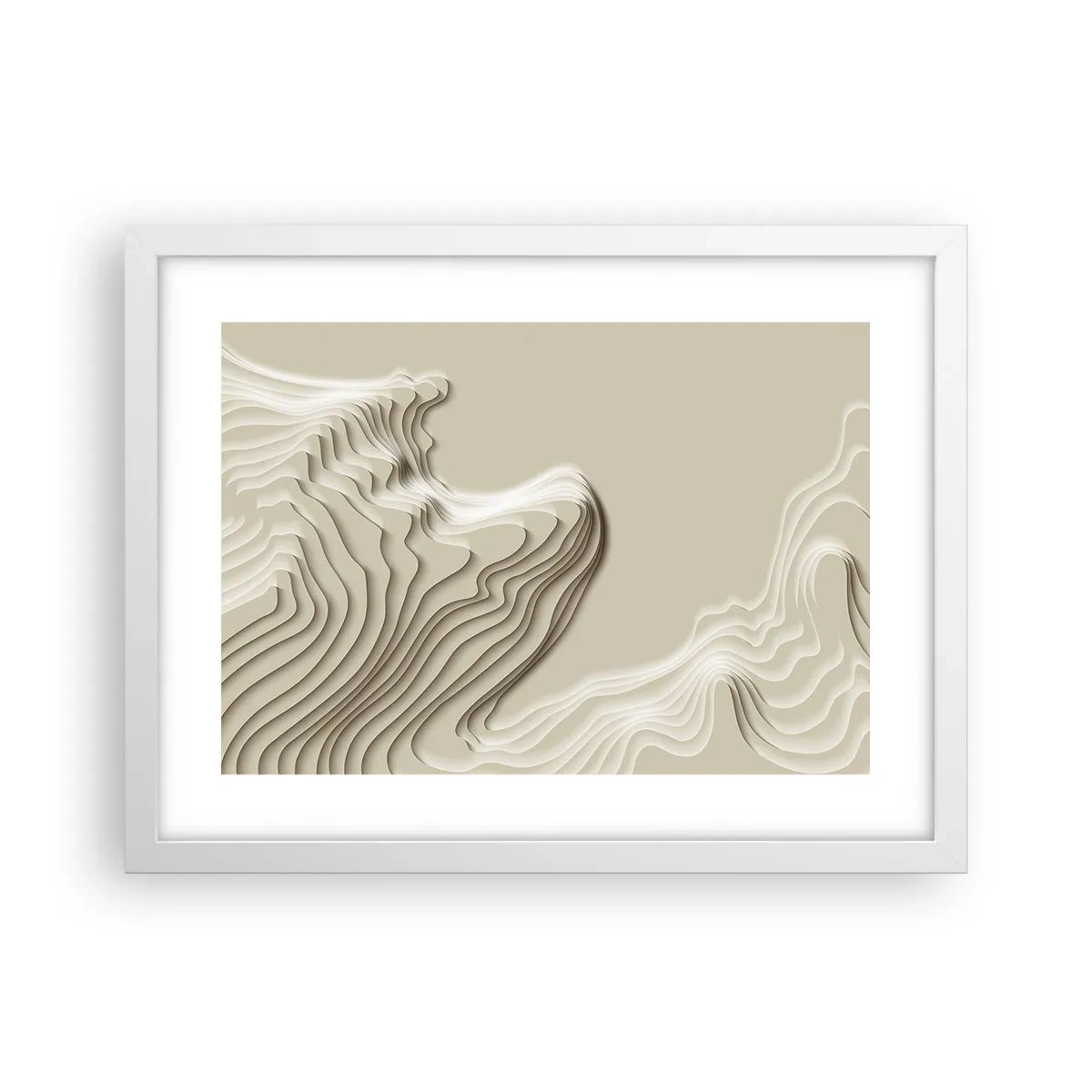Plakát v bílém rámu - Topografie umění - 40x30 cm