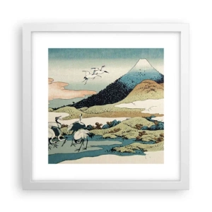 Plakát v bílém rámu - V japonském duchu - 30x30 cm