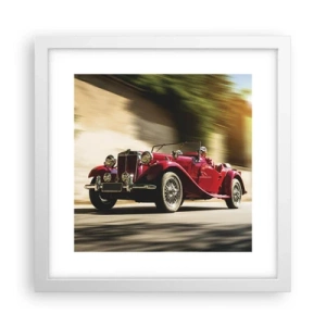 Plakát v bílém rámu - Krásnější než Níké Samothrácká - 30x30 cm