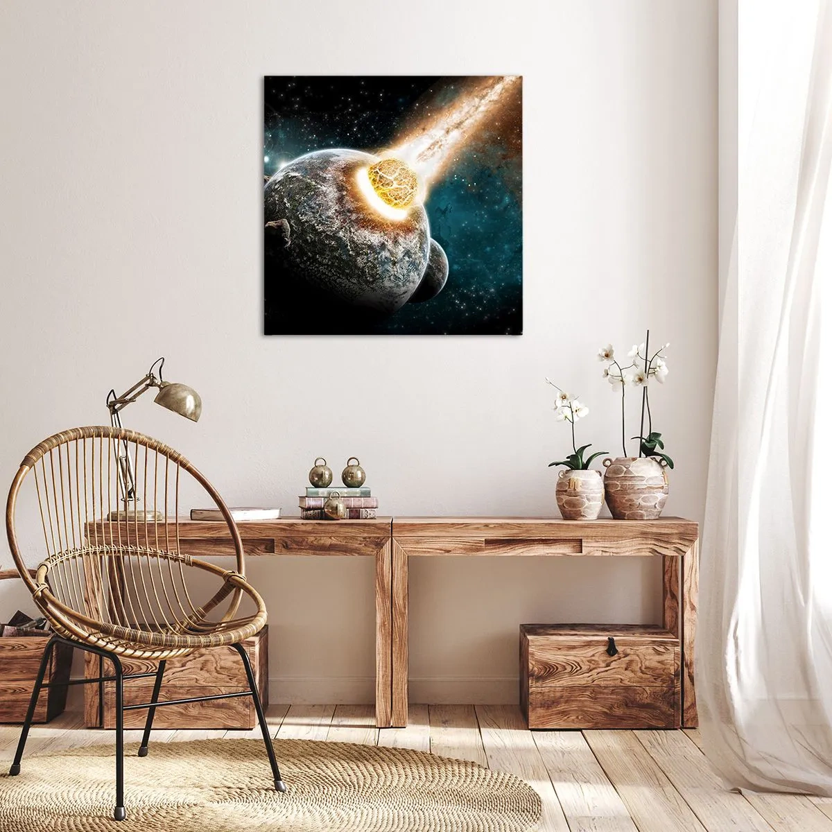 Obraz na plátně - Zničení nebo narození? - 70x70 cm