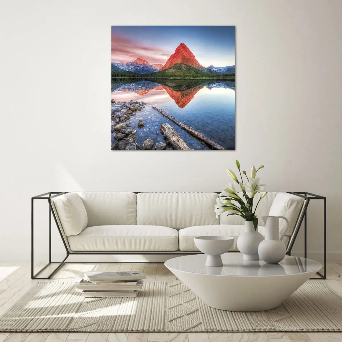 Obraz na skle - Teplo a chlad - 60x60 cm
