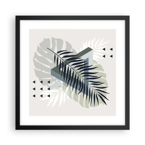Plakát v černém rámu - Příroda a geometrie – dva řády? - 40x40 cm