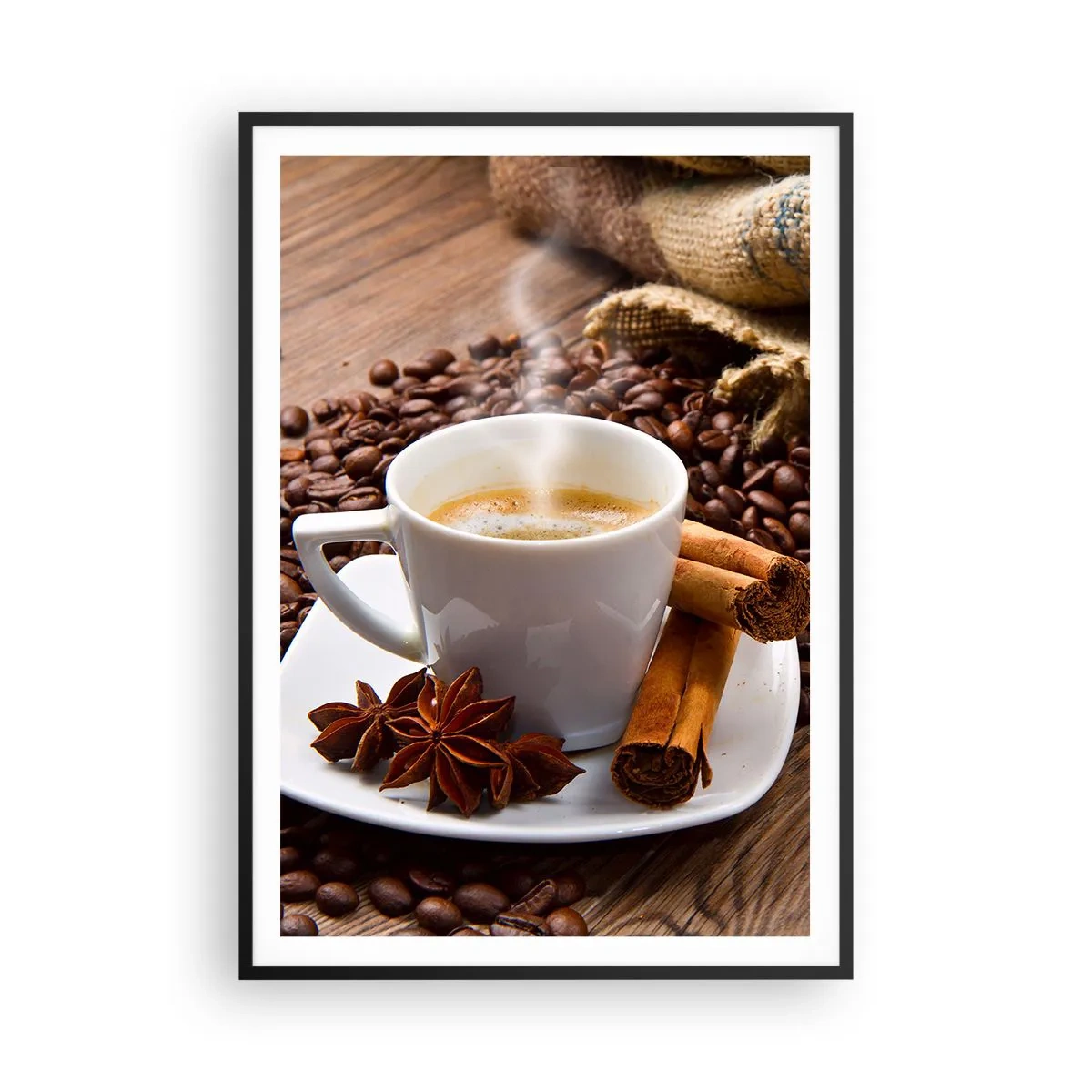 Plakát v černém rámu - Pikantní chuť a aroma - 70x100 cm