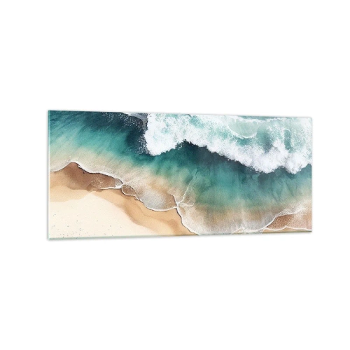 Obraz na skle - Odvěké setkání - 120x50 cm