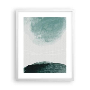 Plakát v bílém rámu - Setkání s mlhou - 40x50 cm