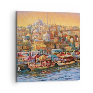 Obraz na plátně - Istanbulský příběh - 70x70 cm