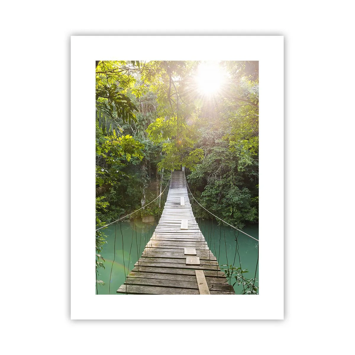 Plakát - Nad azurovou vodou do azurového lesa - 30x40 cm