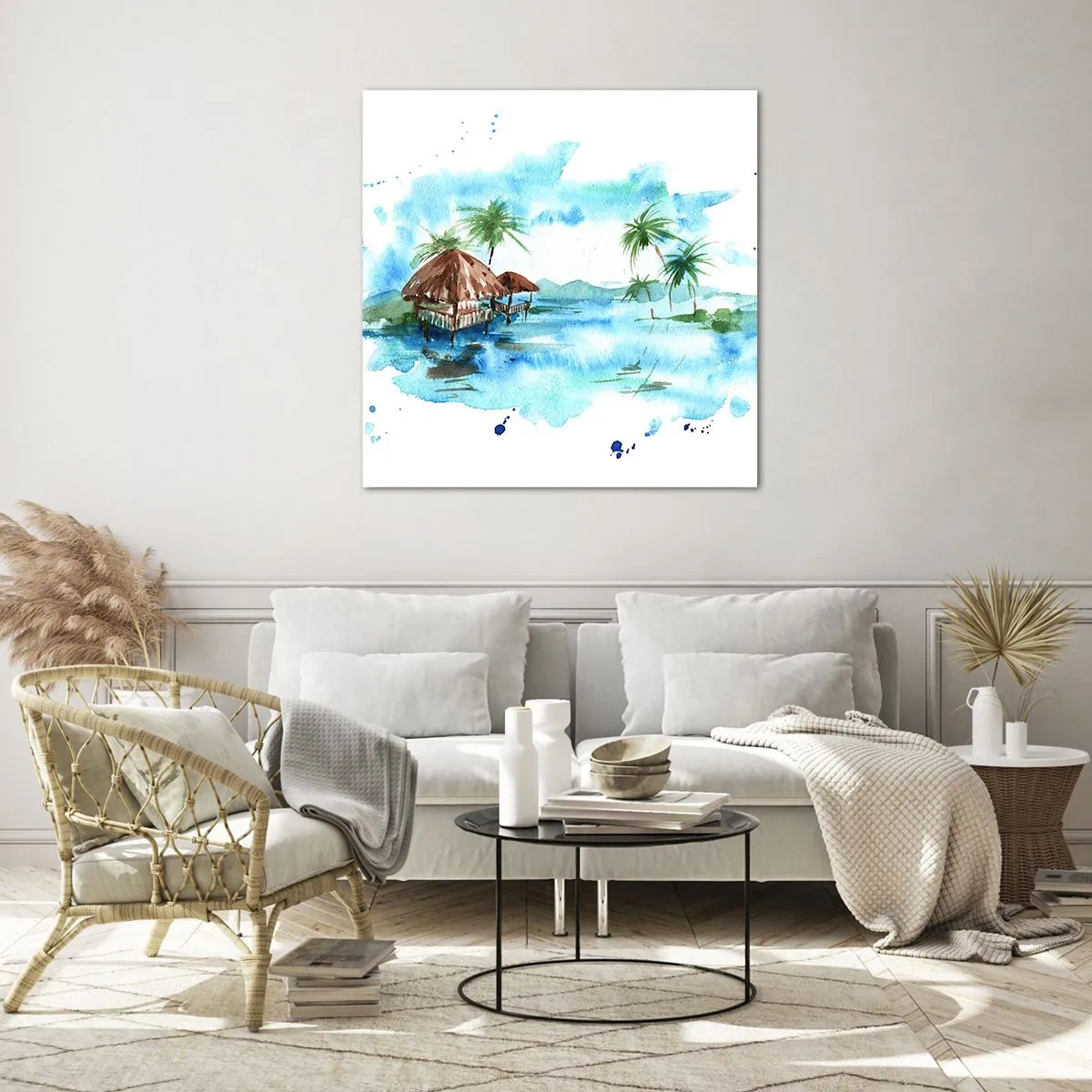 Obraz na skle - Někde v Pacifiku - 60x60 cm