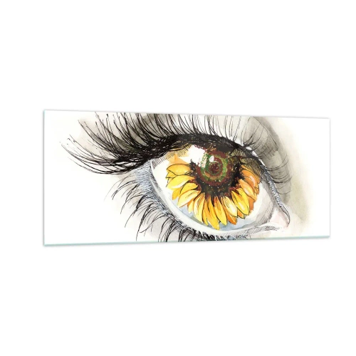 Obraz na skle - Pohled žhavý jako léto - 100x40 cm