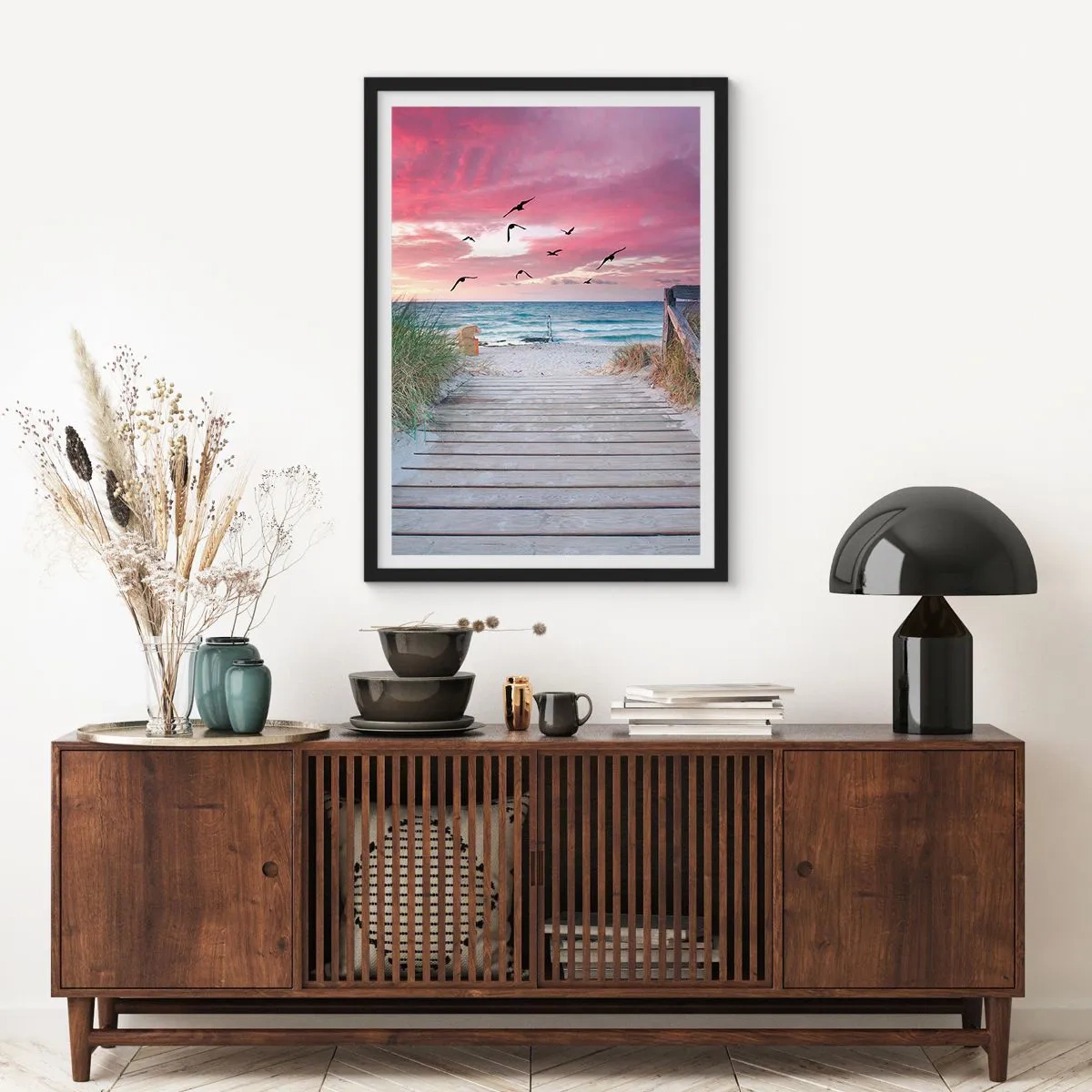 Plakát v černém rámu - Baltská imprese - 61x91 cm