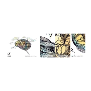 Vzor Fototapety Samolepicí Deluxe Sticker - Člověk - velká hádanka - Abstrakce, Mozek, Grafika - 100x30 cm