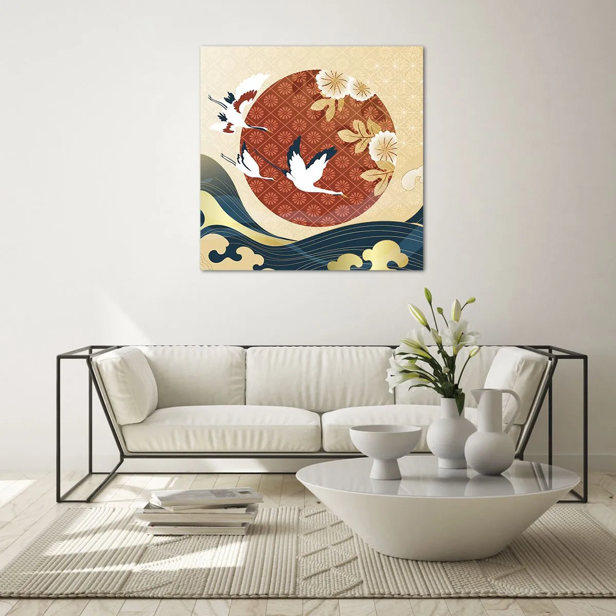 Obraz na skle - Japonská pohádka - 60x60 cm