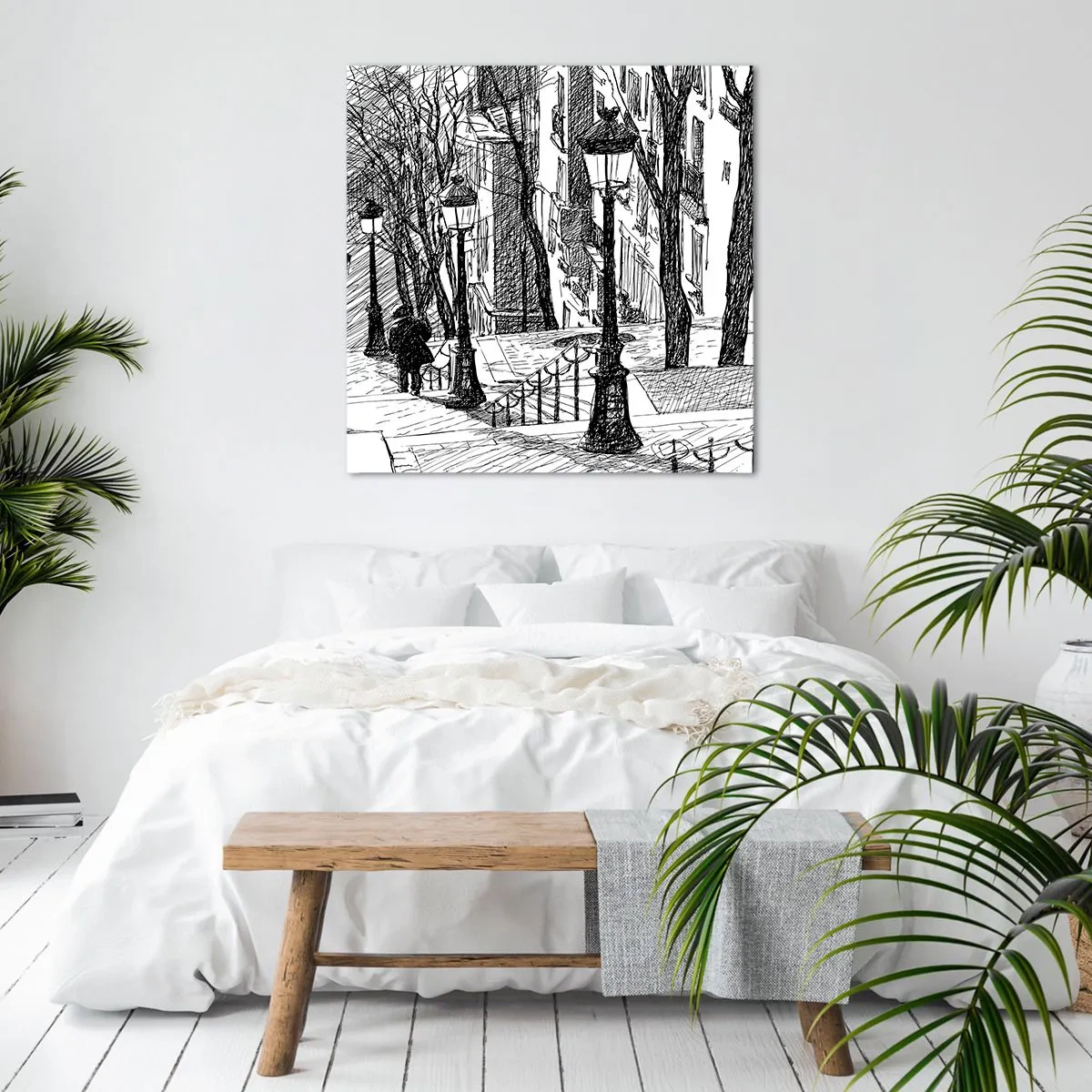 Obraz na plátně - Milostný příběh nebo horor? - 60x60 cm
