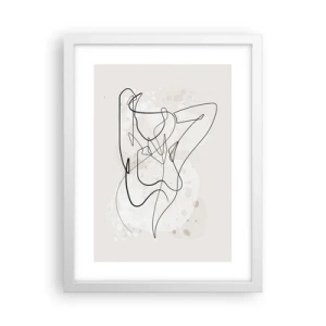 Plakát v bílém rámu - Umění svádění - 30x40 cm