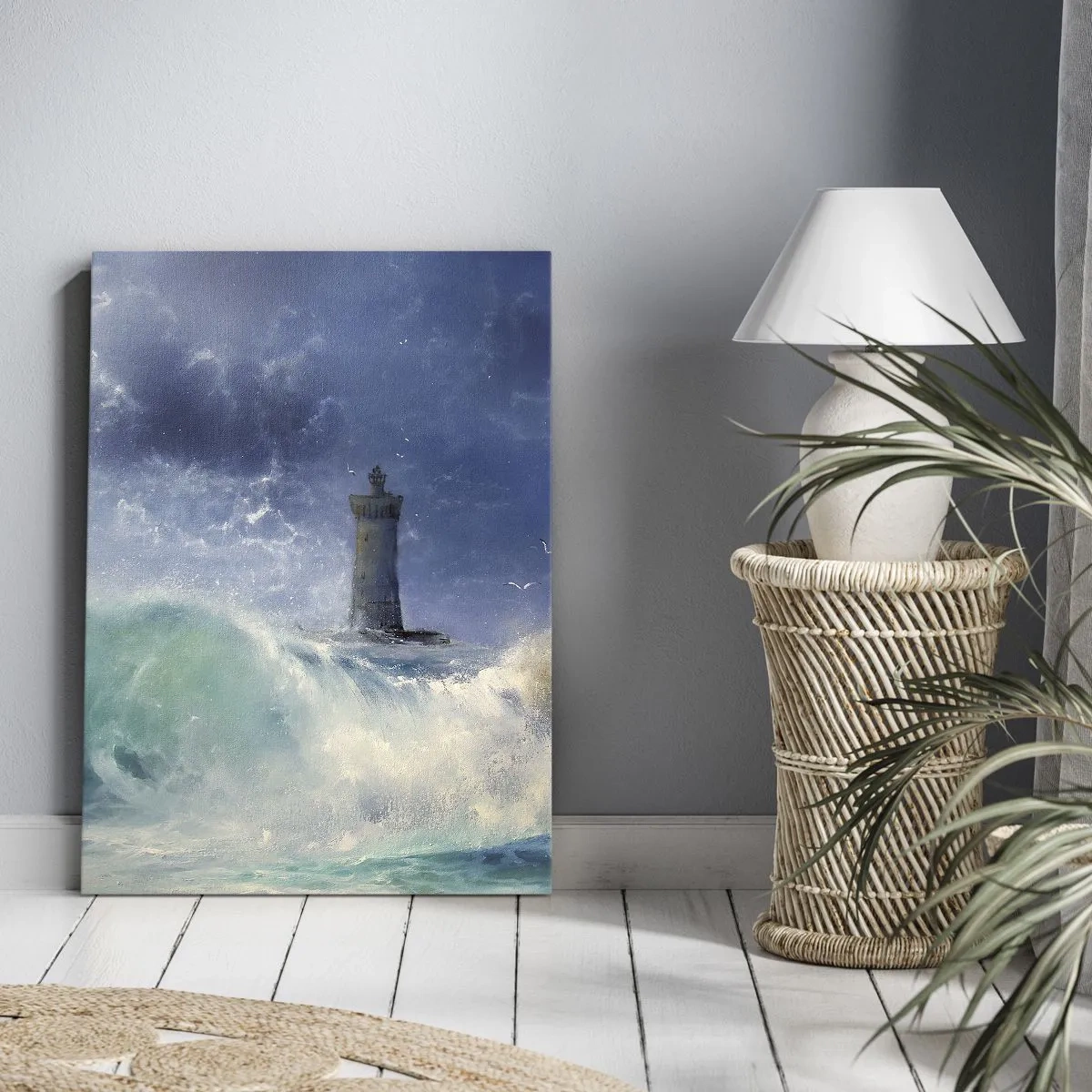 Obraz na plátně - Na stráži proti živlům - 80x120 cm