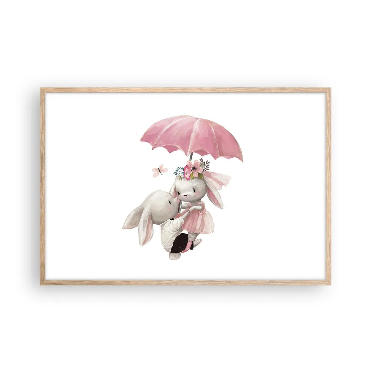 Plakát v rámu světlý dub - To je láska - 91x61 cm