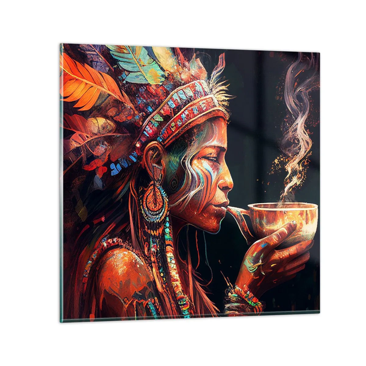 Obraz na skle - Magický rituál - 60x60 cm