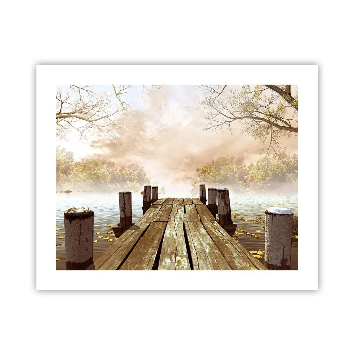 Plakát - Jemný smutek podzimu - 50x40 cm