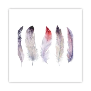 Plakát - Jemné jako různobarevná mlha - 30x30 cm