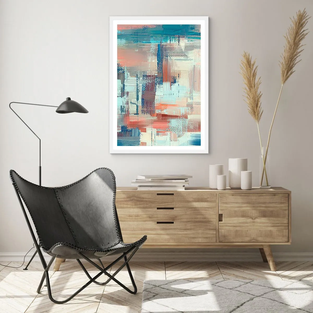 Plakát v bílém rámu - Dostat se ke světlu - 61x91 cm