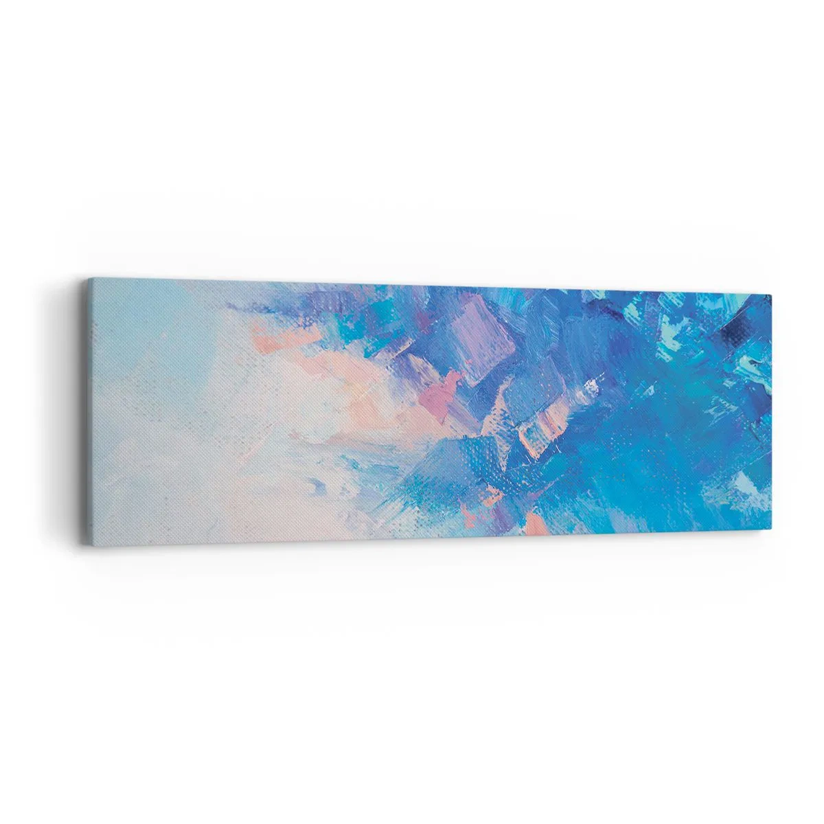 Obraz na plátně - Zimní abstrakce - 90x30 cm