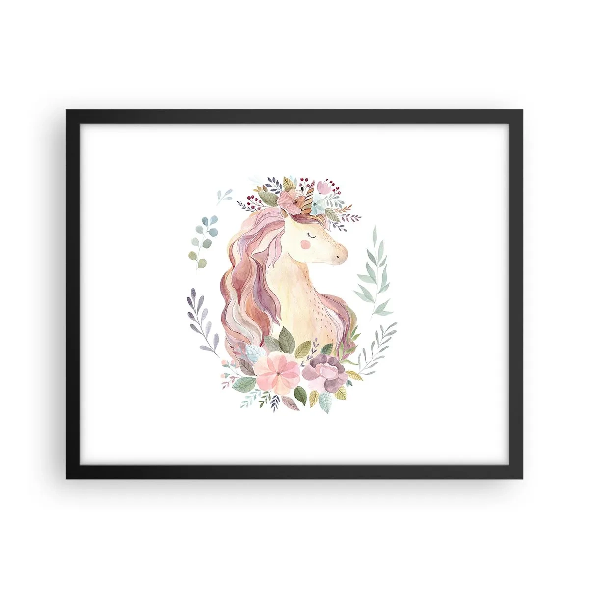 Plakát v černém rámu - Pozvánka do říše pohádek - 50x40 cm