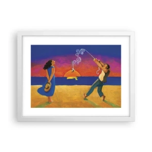 Plakát v bílém rámu - Více než hvězda z nebe - 40x30 cm