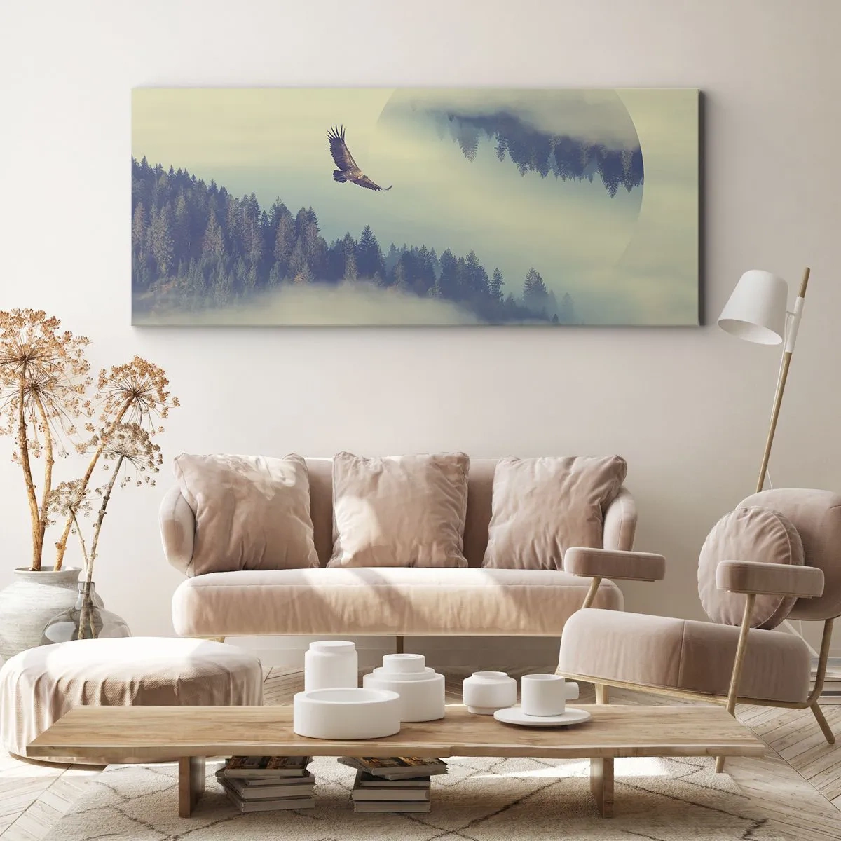 Obraz na plátně - Viděla jsem stín orla - 100x40 cm