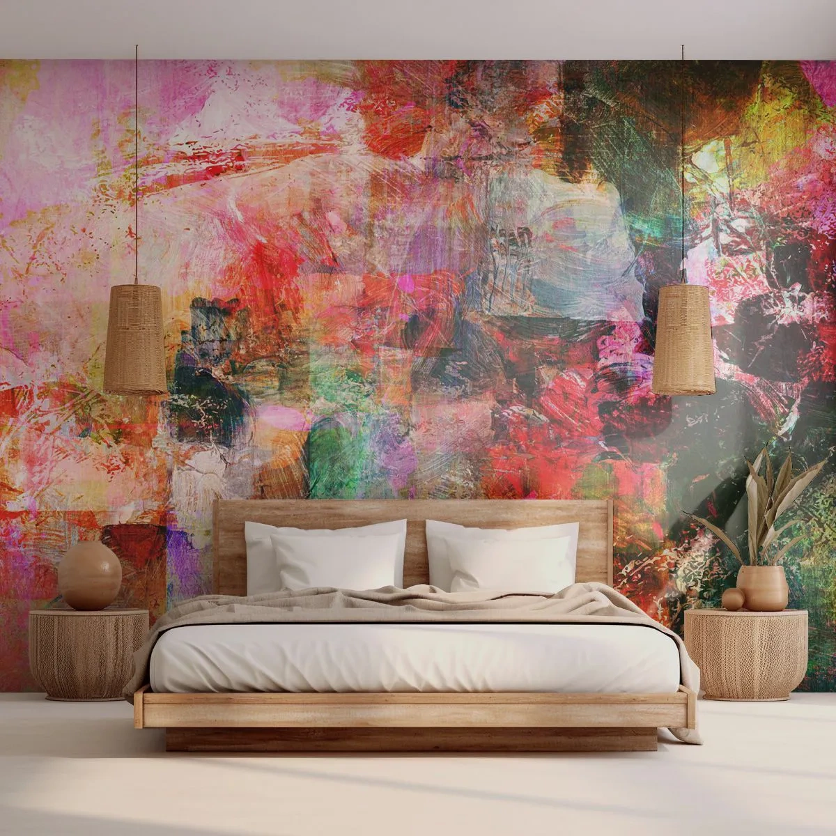 Fototapeta Premium Sand - Cesta růžovou - Abstrakce, Kus, Grafika - 400x280 cm