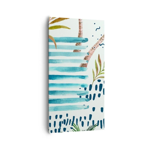 Obraz na plátně - Prázdniny pod palmami - 65x120 cm